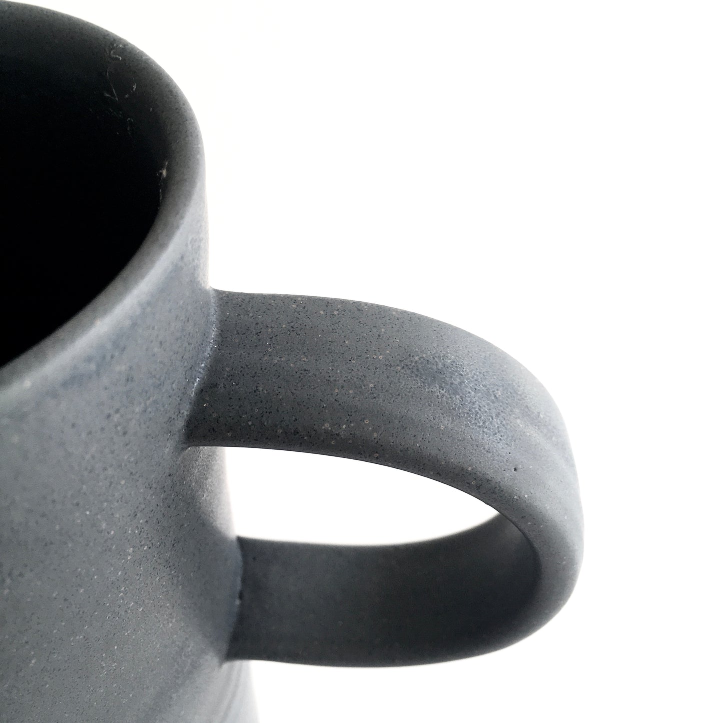 CHARCOAL - Tall Handled Jug - Hand Thrown Contemporary Irish Pottery