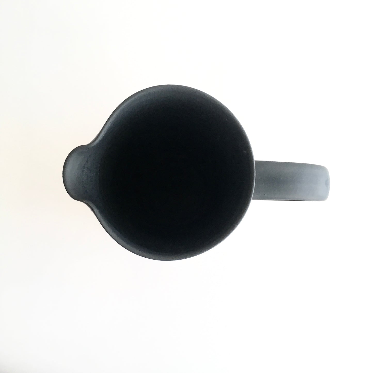 CHARCOAL - Tall Handled Jug - Hand Thrown Contemporary Irish Pottery