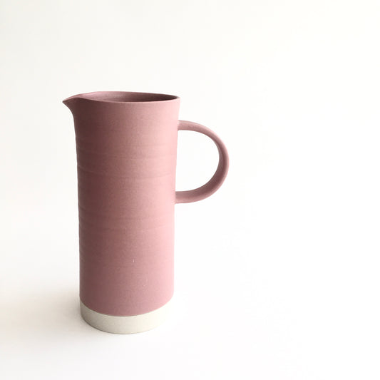CORAL - Tall Handled Jug - Hand Thrown Contemporary Irish Pottery