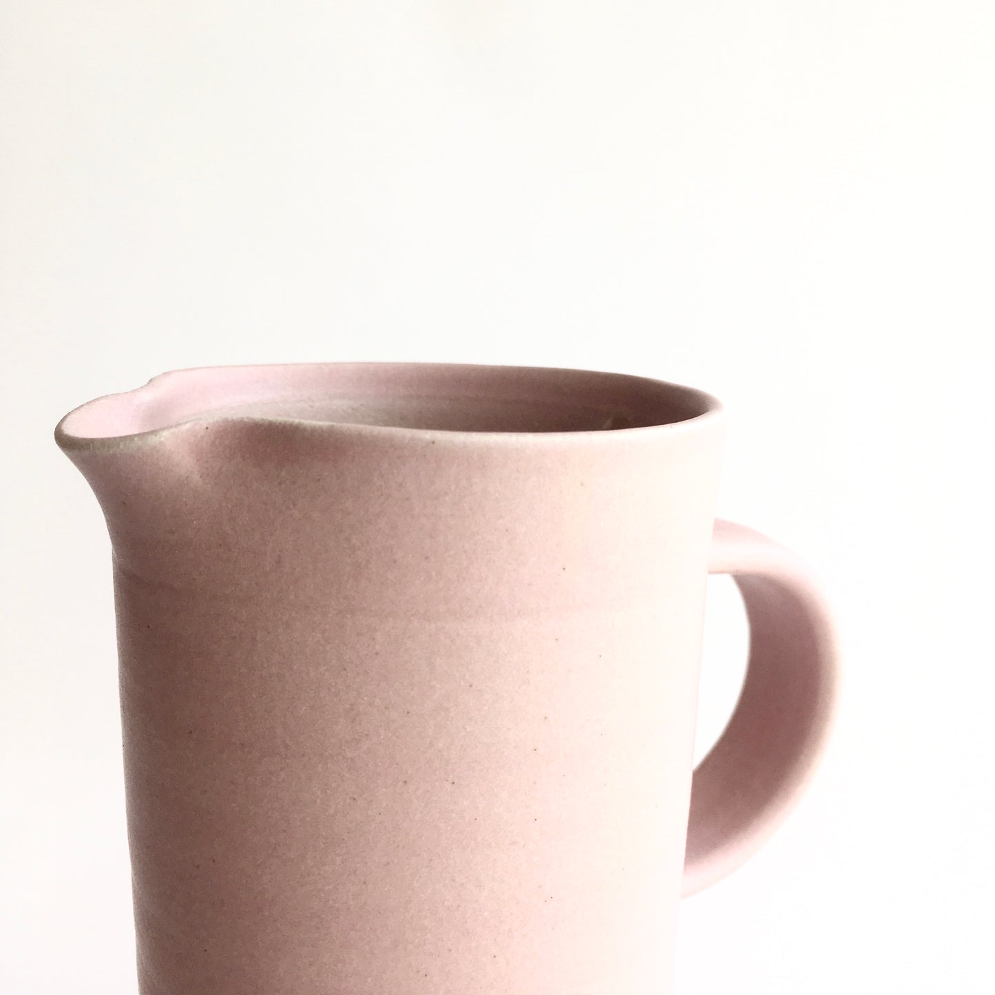 PINK - Tall Handled Jug - Hand Thrown Contemporary Irish Pottery