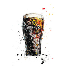 Load image into Gallery viewer, THE BLACK STUFF - Guinness Glass by Kathryn Callaghan
