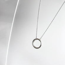 Load image into Gallery viewer, DOORUS - Silver Hammered Ring Necklace - Made in Ireland
