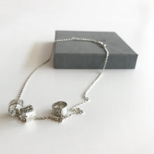 Load image into Gallery viewer, FLOAT - Three Silver Rings Necklace - Made in Ireland
