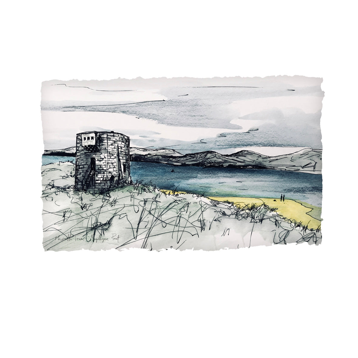 Martello Tower Towards Donegal - County Derry by Stephen Farnan