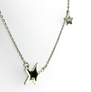 DOUBLE STAR Gold Vermeil Necklace