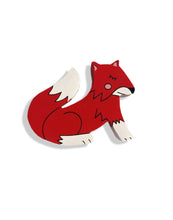Load image into Gallery viewer, FOX - Wooden Animal Magnet
