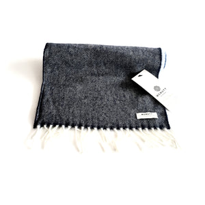 Denim Ombré Lambswool Scarf - Made in Donegal Ireland