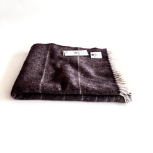 Load image into Gallery viewer, Mauve Alpaca Lambswool Throw - Handmade in Donegal Ireland
