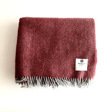 Load image into Gallery viewer, Ruby Home Lambswool Throw - Handmade in Donegal Ireland
