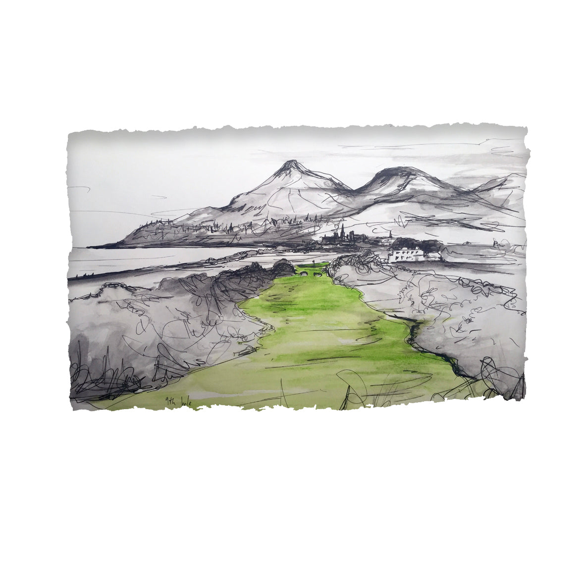 THE NINTH HOLE - Newcastle Golf Club Royal County Down by Stephen Farnan