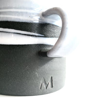 Load image into Gallery viewer, REGULAR MUG - Beautiful Handmade Irish Pottery - Black Stoneware with White Glaze
