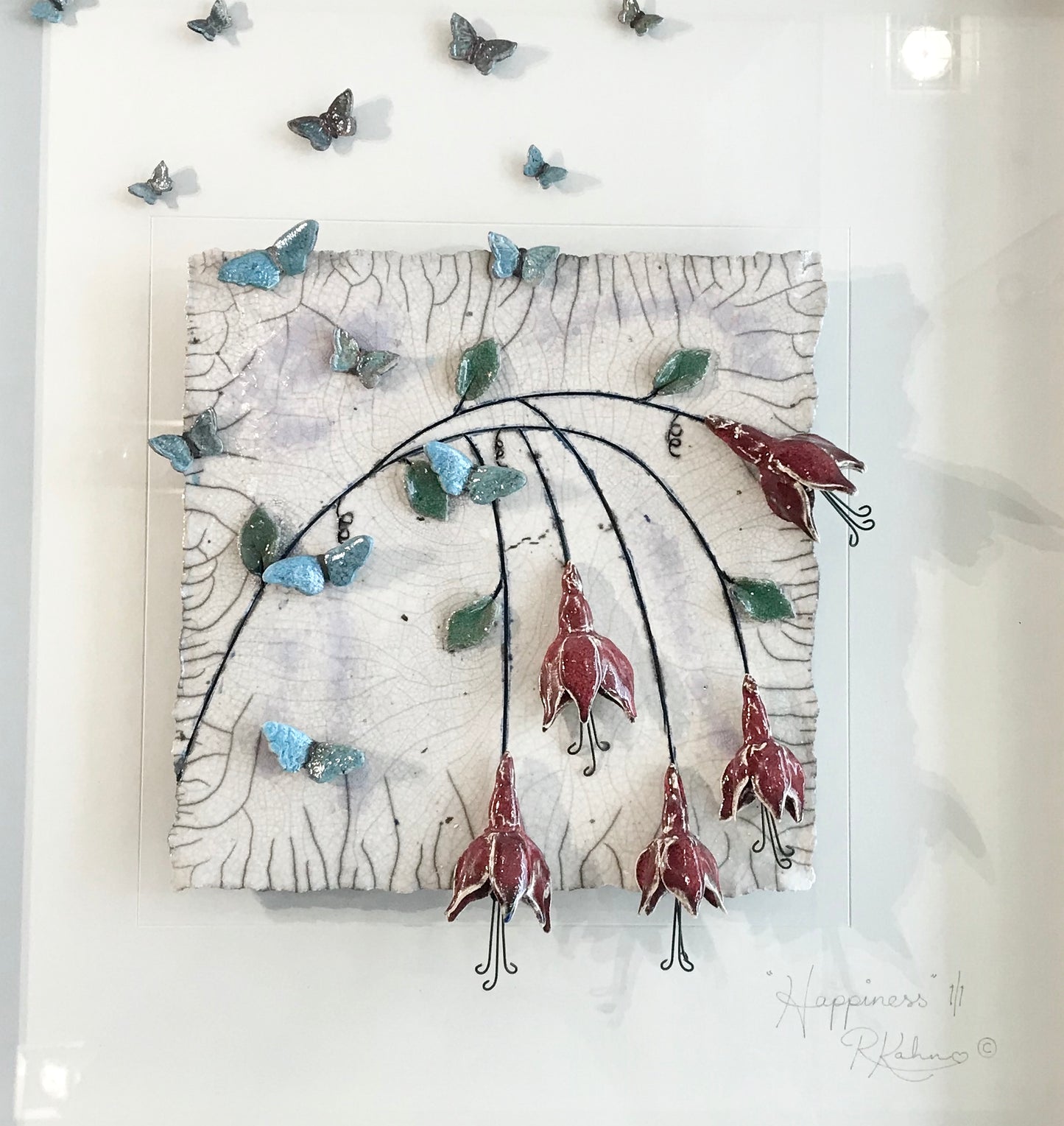 FUCHSIA - Raku Ceramic Art by Rebeka Kahn