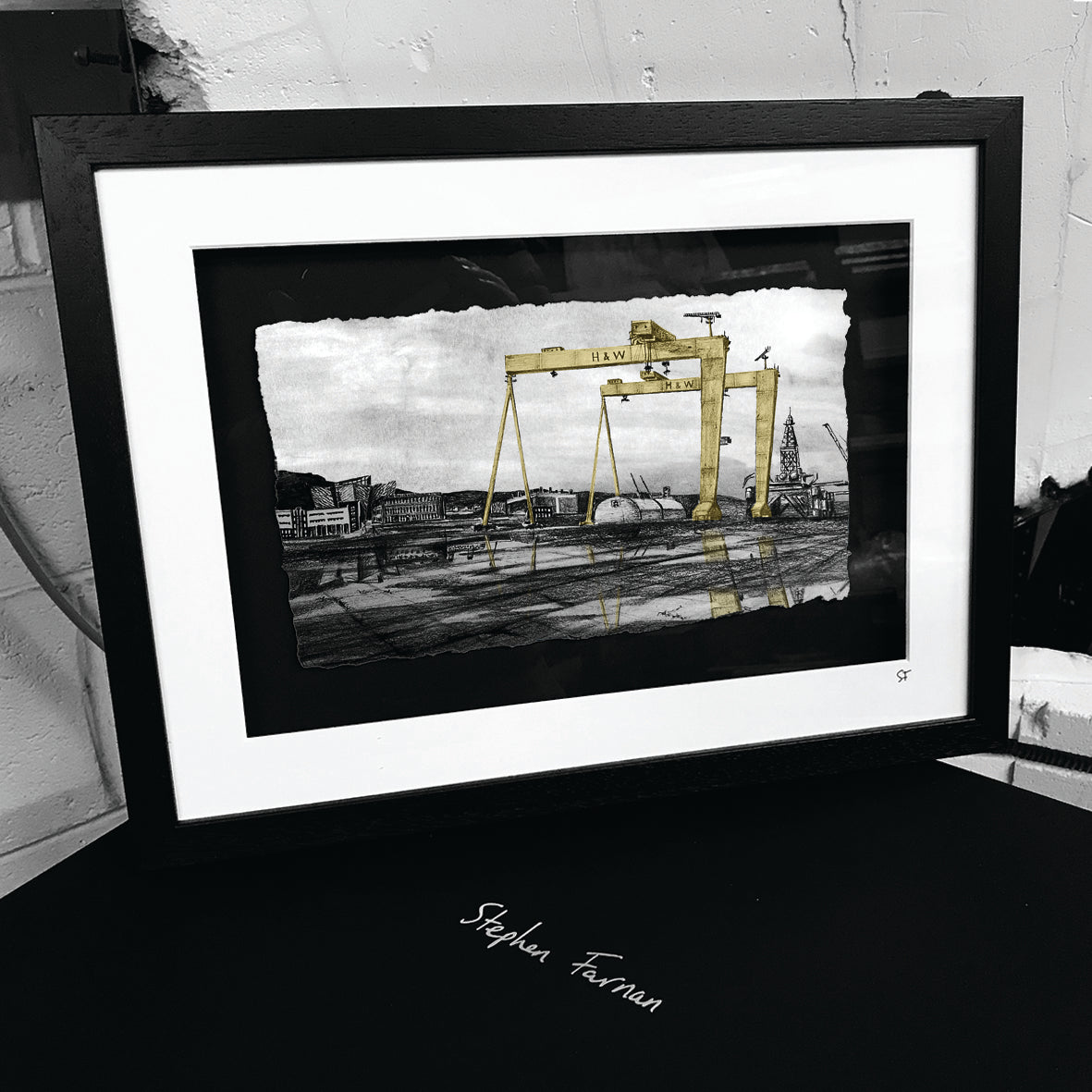 THE SHIPYARD, BELFAST - Harland & Wolff Cranes Samson Goliath County Antrim by Stephen Farnan