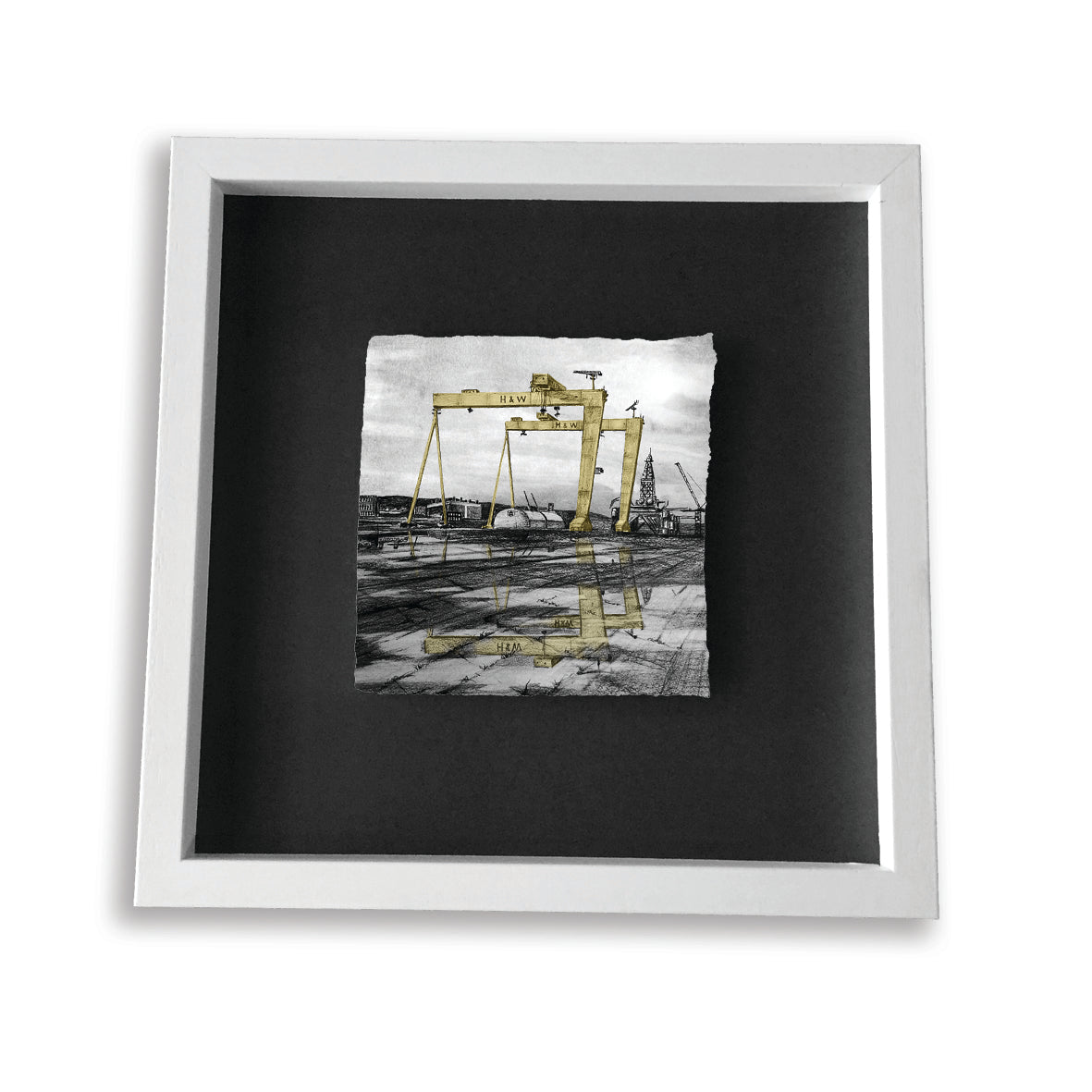 THE SHIPYARD, BELFAST - Harland & Wolff Cranes Samson Goliath County Antrim by Stephen Farnan