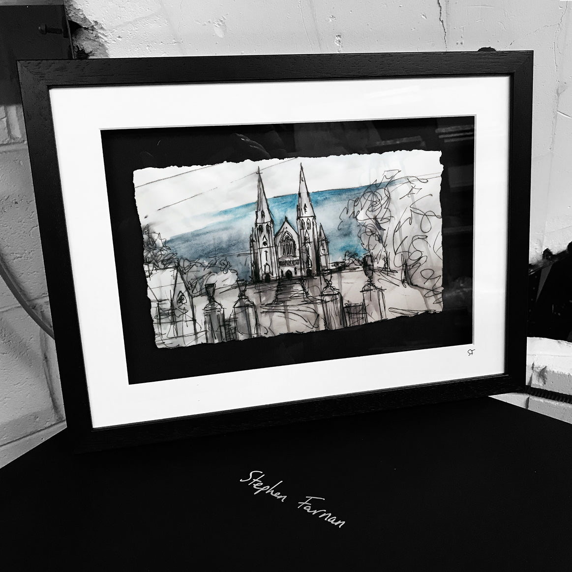 SAINT PATRICK’S CATHEDRAL - Twin Spires Roman Catholic County Armagh by Stephen Farnan