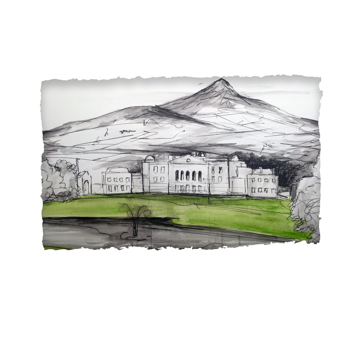 SUGARLOAF OVERLOOKING POWERSCOURT - Mountain County Wicklow by Stephen Farnan