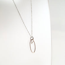 Load image into Gallery viewer, Geometric Silver + Brass Necklace - Made in Belfast
