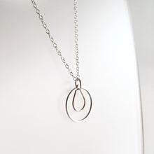 Load image into Gallery viewer, Geometric Silver + Brass Necklace Made in Ireland
