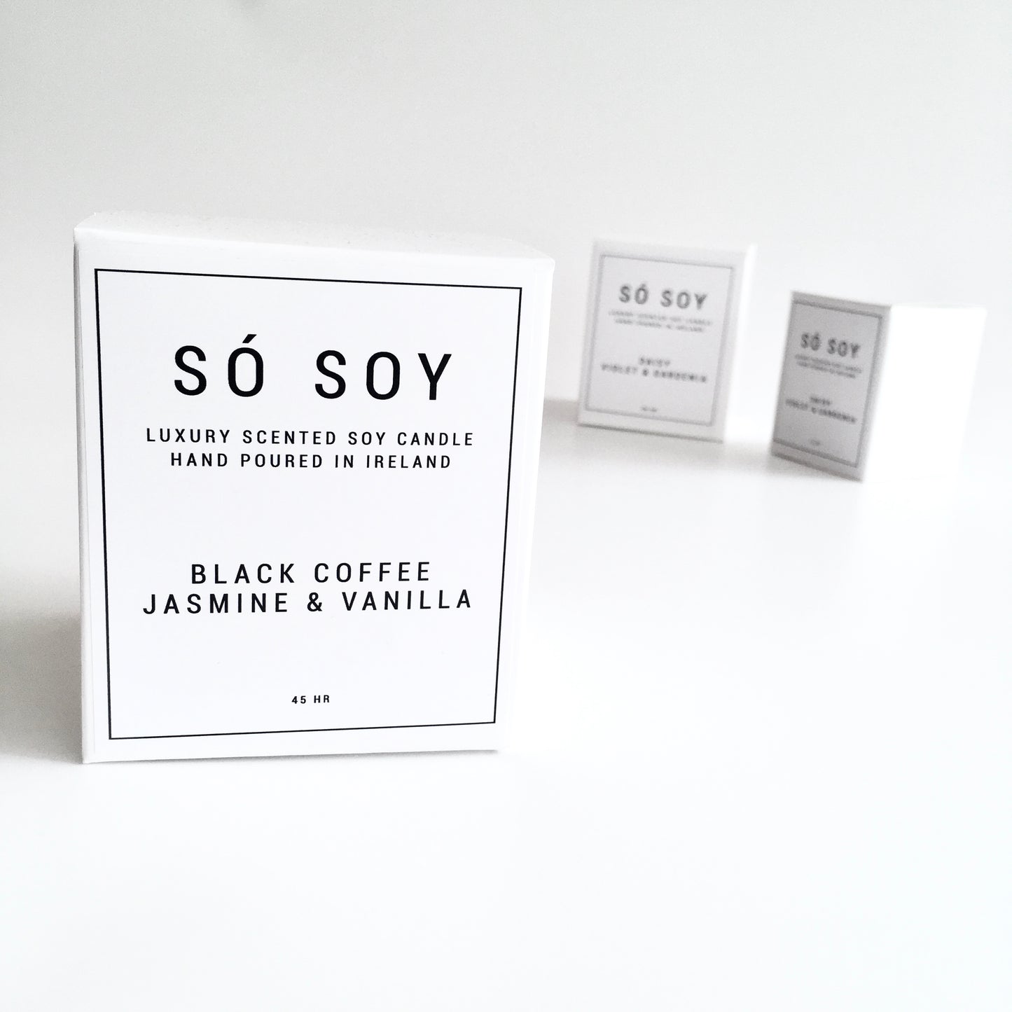 BLACK COFFEE, JASMINE & VANILLA Candle - SÓ SOY - Made in Ireland