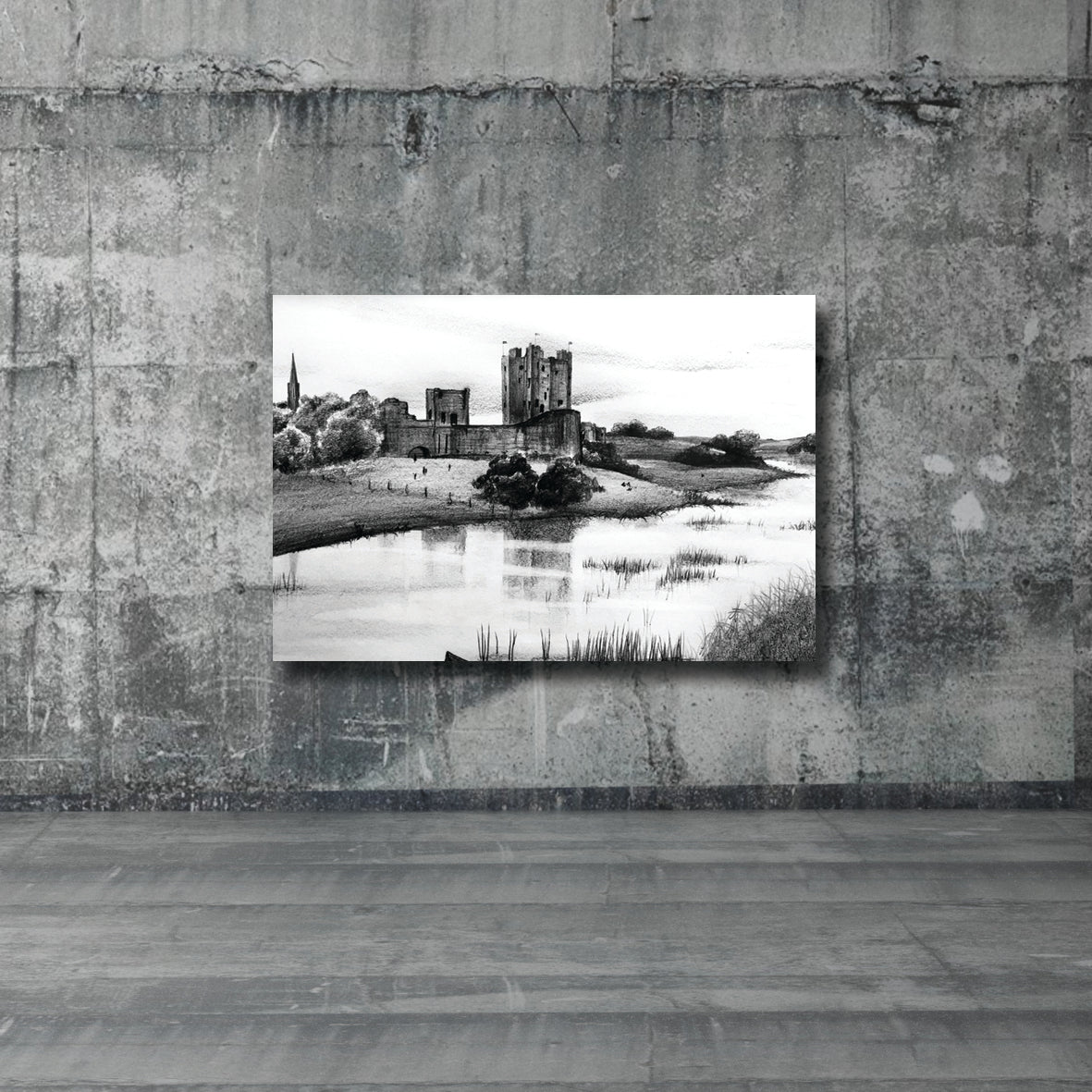 TRIM CASTLE - Norman Castle River Boyne County Meath by Stephen Farnan