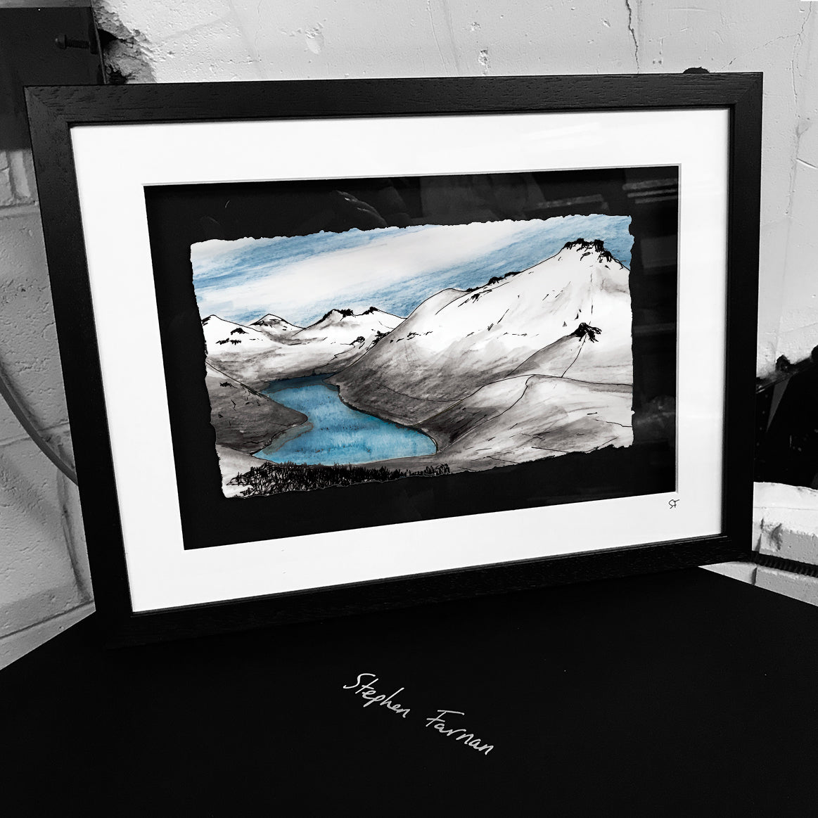 WINTERY MOURNES - Slieve Donard Snowy Mountains County Down by Stephen Farnan