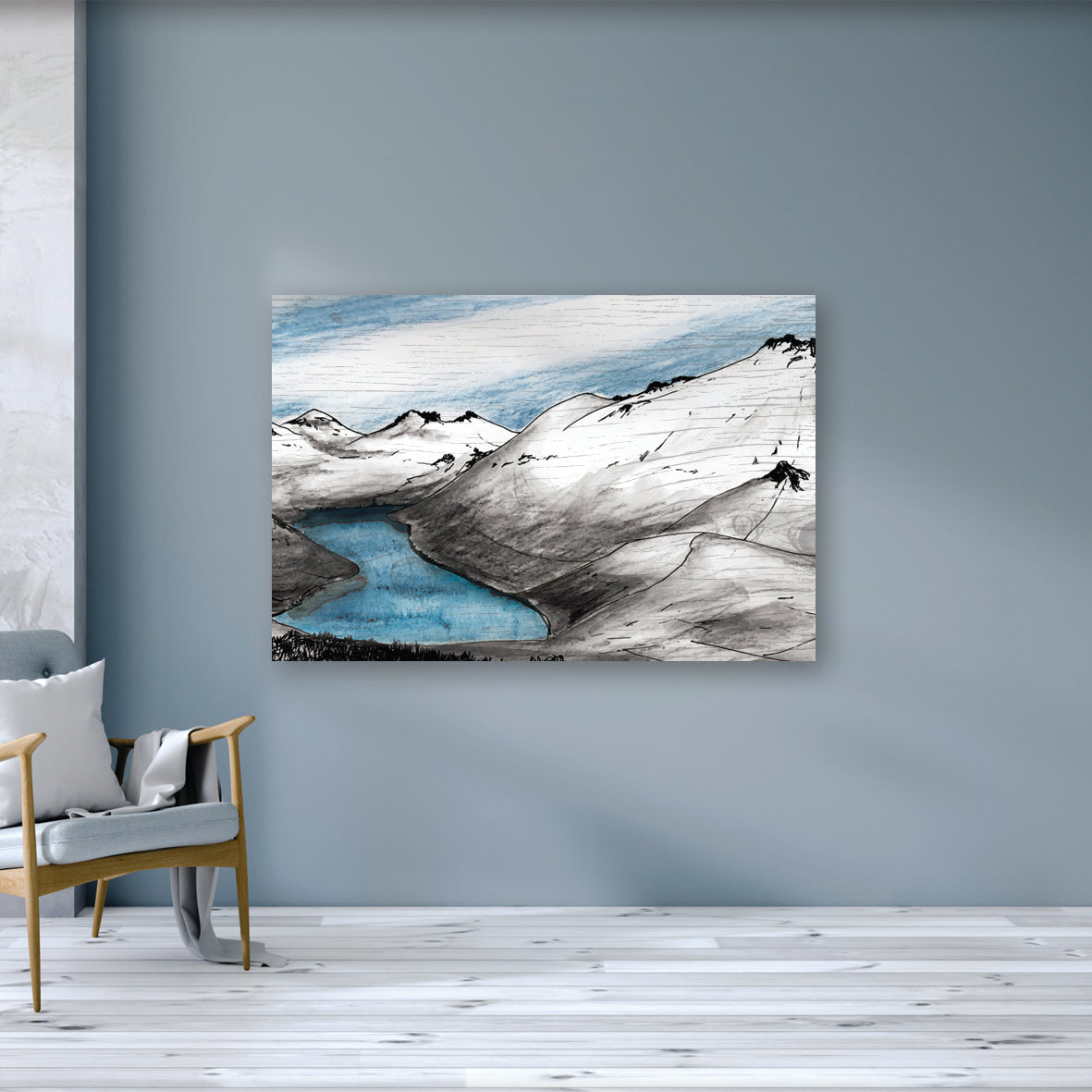 WINTERY MOURNES - Slieve Donard Snowy Mountains County Down by Stephen Farnan