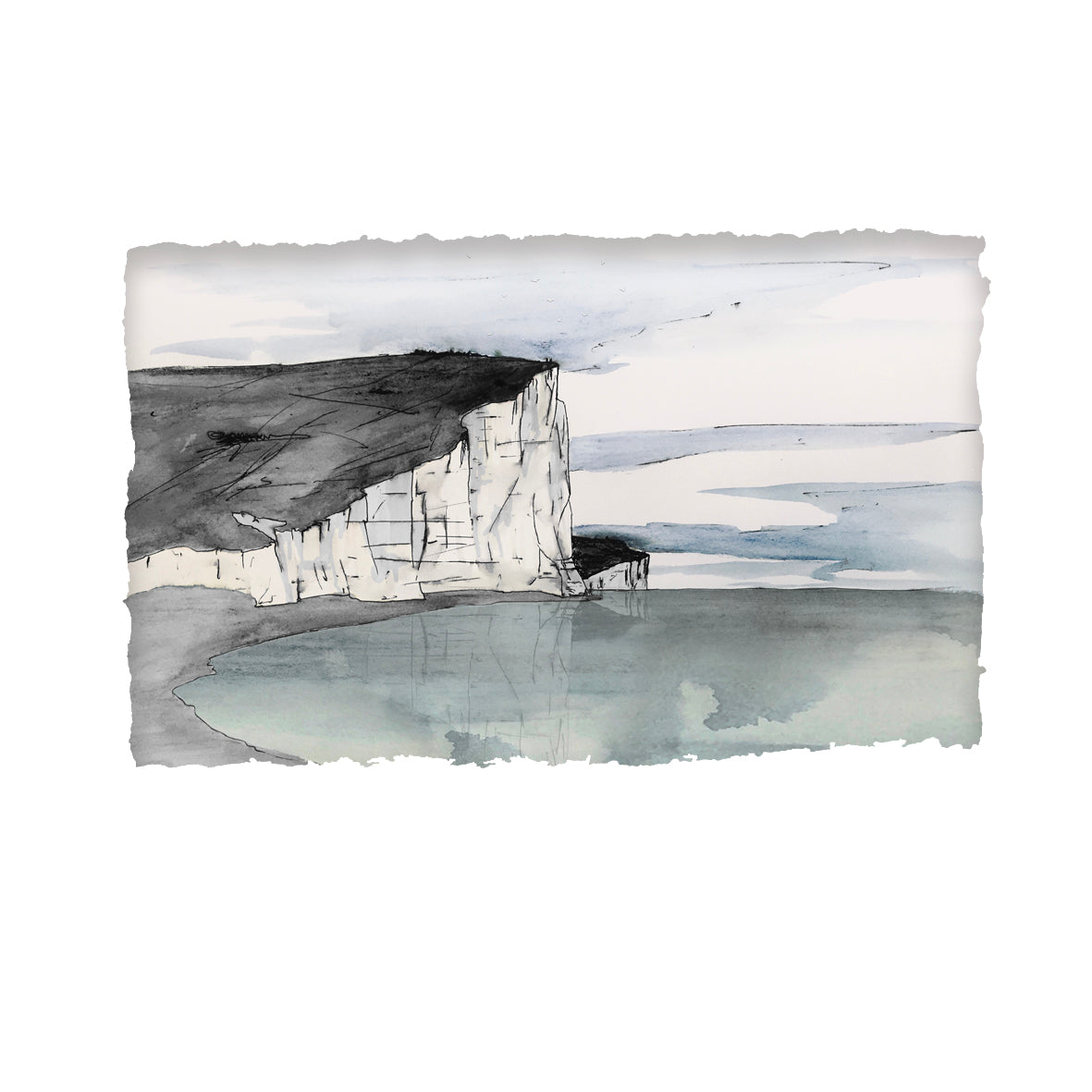 The WHITE CLIFFS of DOVER - Iconic Chalk Cliffs on South East Coast of England - by Stephen Farnan W15