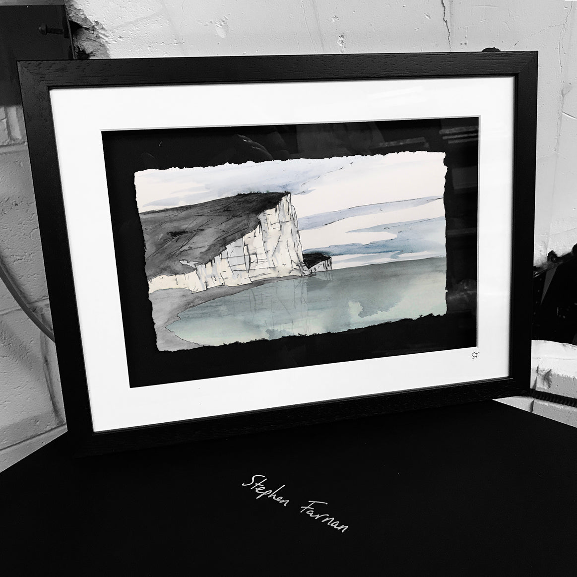 The WHITE CLIFFS of DOVER - Iconic Chalk Cliffs on South East Coast of England - by Stephen Farnan W15
