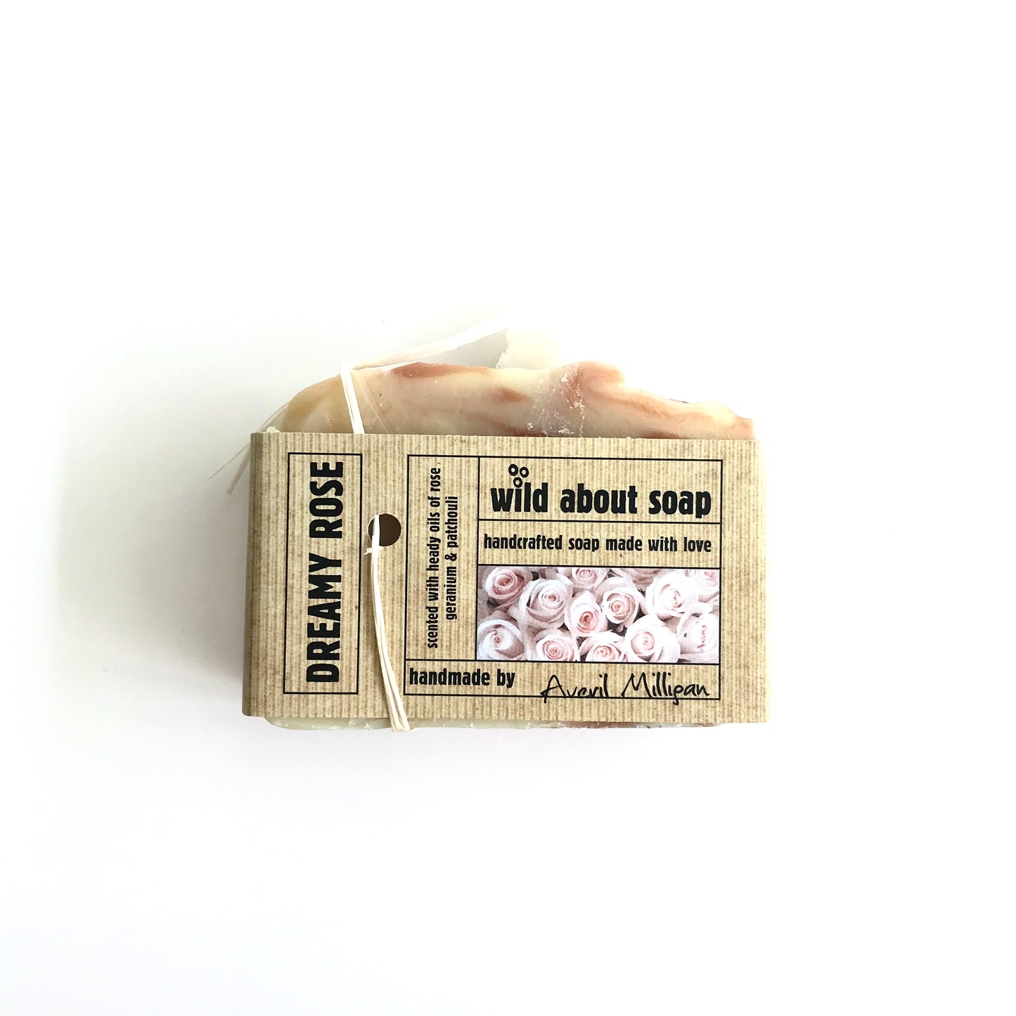 DREAMY ROSE Soap - Scented with Rose, Geranium and Patchouli
