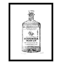 Load image into Gallery viewer, Drumshanbo GUNPOWDER Irish Gin Bottle - Stunning Metallic Art
