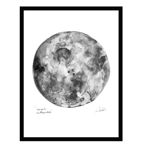 LOVE YOU TO THE MOON AND BACK - Stunning Metallic Art