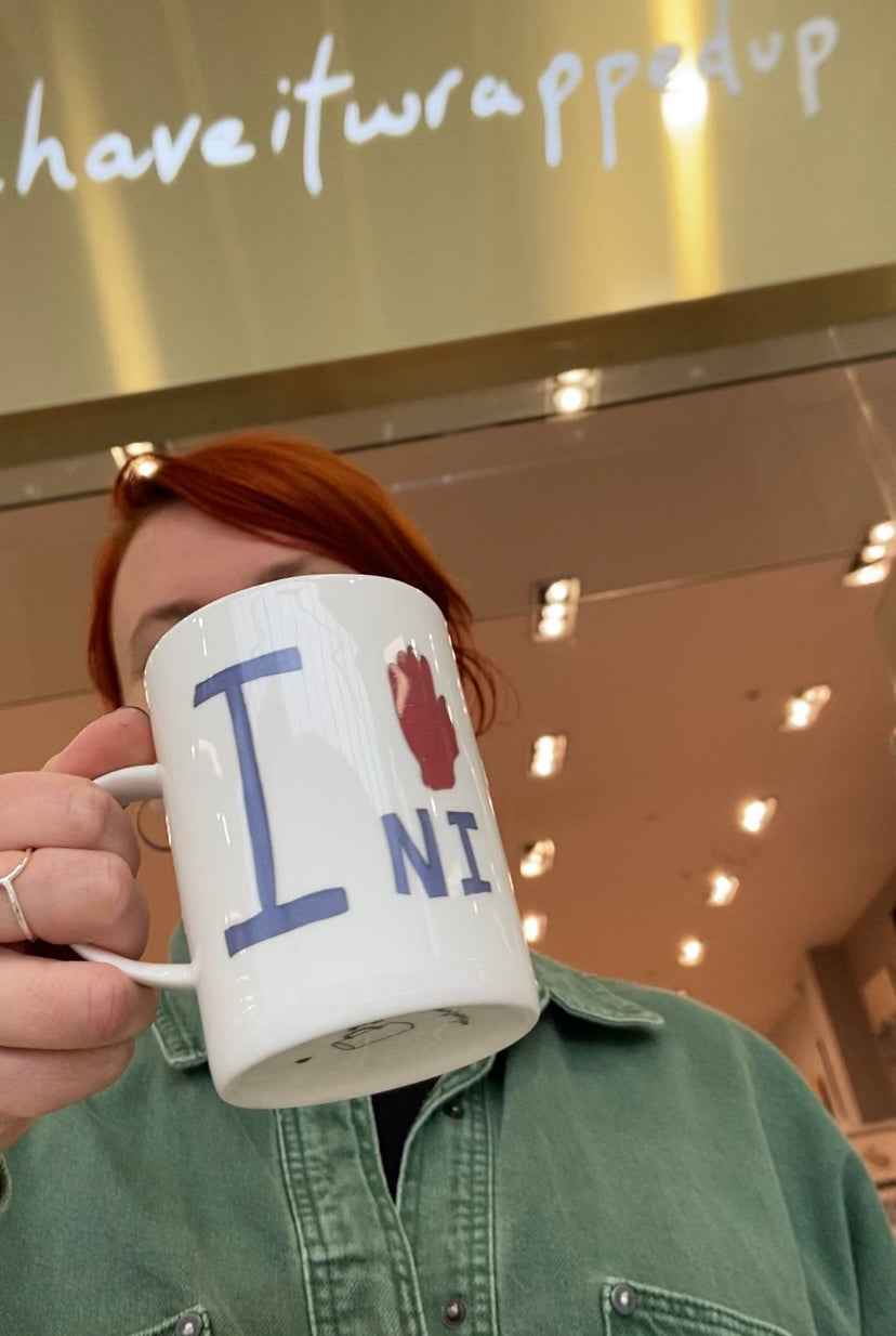 I Hand ❤️ NI Mug - perfect Christmas gift for Northern Ireland lovers!