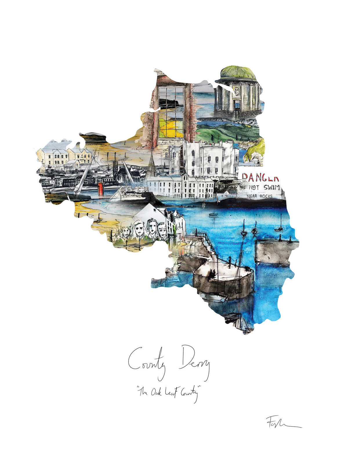 Contemporary County Prints