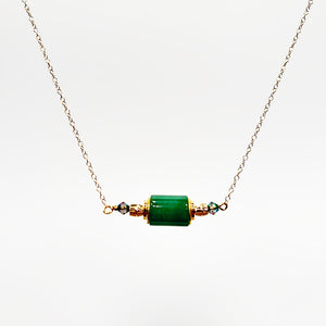 Wilde Emeralde Chain Necklace - Aventurine