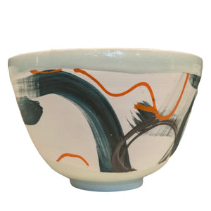 Medium Bowl (Turquoise & Orange) - Adam Frew Ceramics