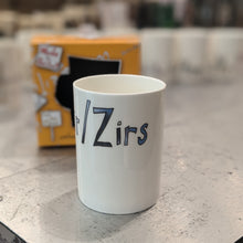 Load image into Gallery viewer, Ze / Zir / Zirs - WRAPPED UP PRONOUN MUG
