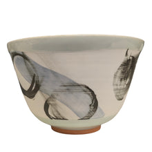 Load image into Gallery viewer, Medium Bowl (Black, Navy &amp; Peach) - Adam Frew Ceramics
