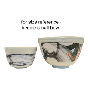 Medium Bowl (Turquoise & Orange) - Adam Frew Ceramics