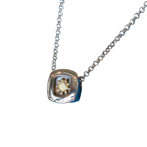 TIME TO SHINE PENDANT - Kinetic Necklace (Silver & Gold)