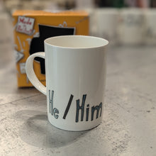 Load image into Gallery viewer, He / Him / His - WRAPPED UP PRONOUN MUG
