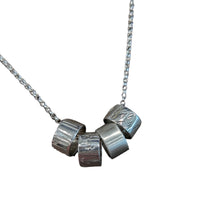 Load image into Gallery viewer, FLOAT - Four Silver Rings Necklace - Made in Ireland
