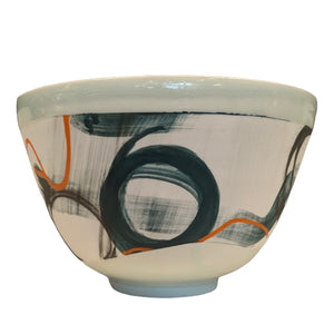 Medium Bowl (Turquoise & Orange) - Adam Frew Ceramics