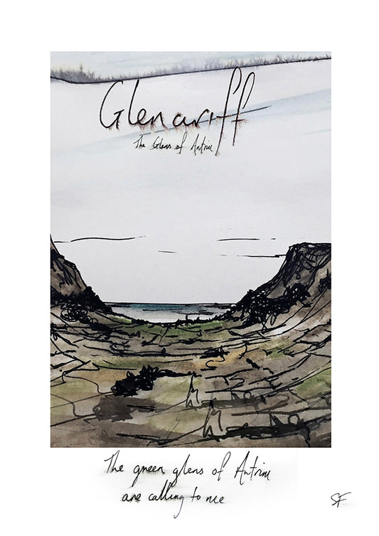 GLENARIFF - The Glens of Antrim - Contemporary Travel Poster