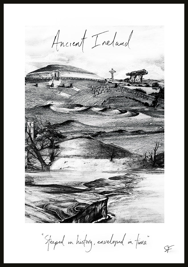 ANCIENT IRELAND - Contemporary Travel Poster