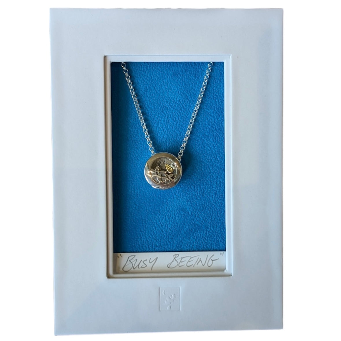 BUSY BEEING PENDANT - Kinetic Necklace (Silver & Gold)