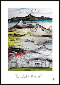 JEWELS OF IRELAND - Contemporary Travel Poster