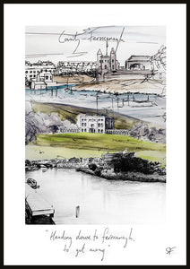 COUNTY FERMANAGH - Contemporary Travel Poster