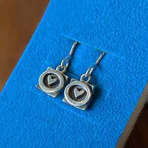 A BIG HUG Drop Earrings (Silver)