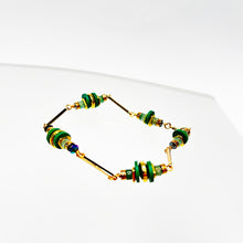 Load image into Gallery viewer, Solais Link Bracelet - Aventurine &amp; Hematite
