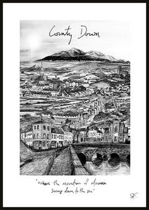 COUNTY DOWN - Contemporary Travel Poster